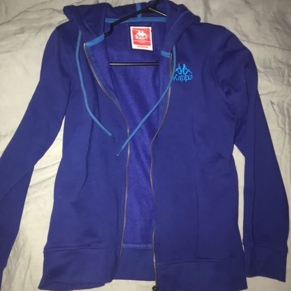 blue kappa zip up